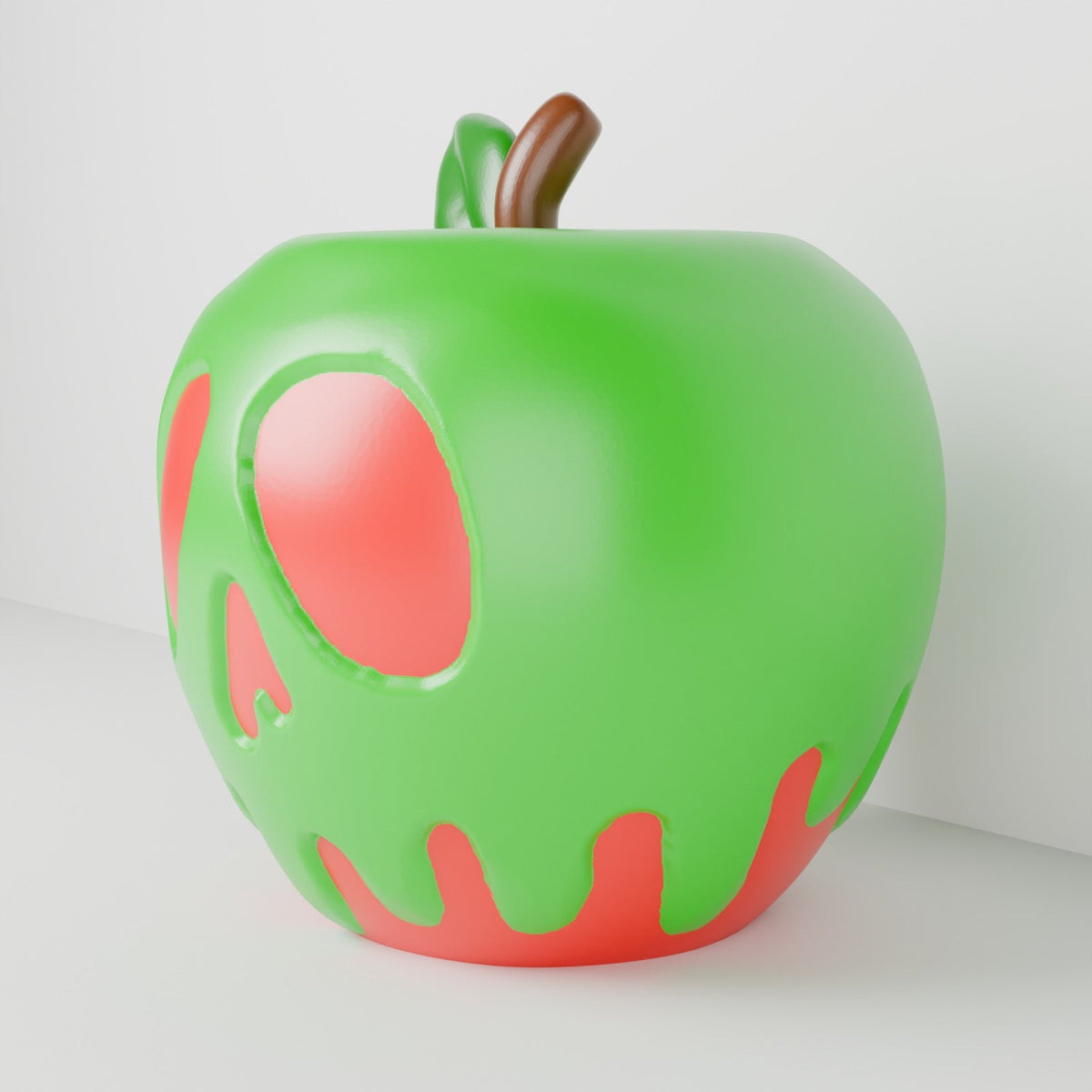 Toxic Apple Lantern – Poison Apple Skull LED Tealight Holder for Halloween - Northern Foundry