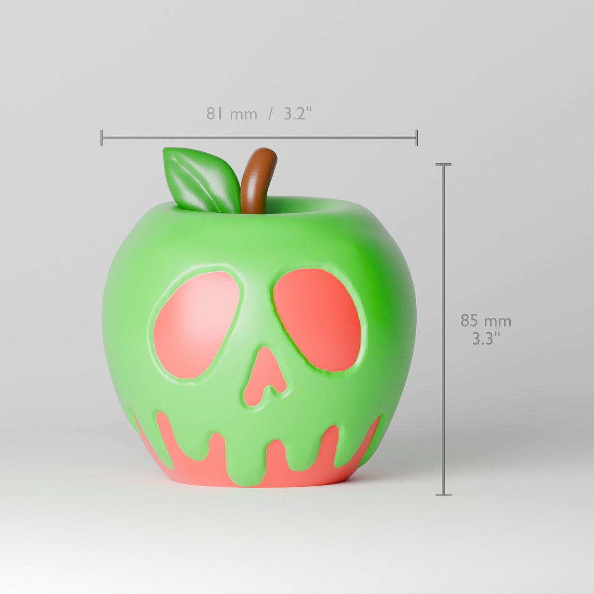Toxic Apple Lantern – Poison Apple Skull LED Tealight Holder for Halloween - Northern Foundry