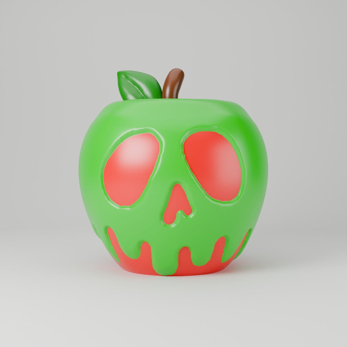 Toxic Apple Lantern – Poison Apple Skull LED Tealight Holder for Halloween - Northern Foundry