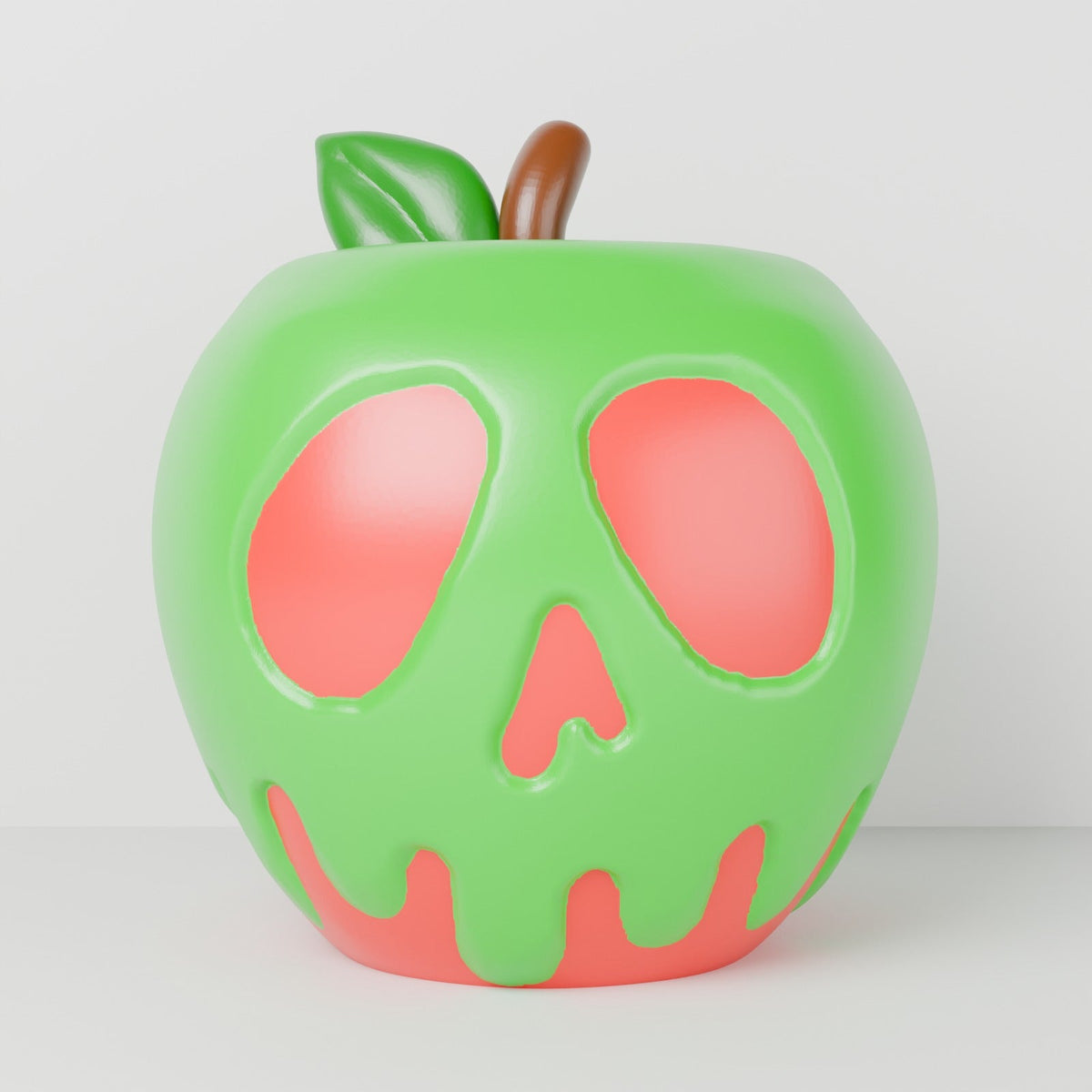 Toxic Apple Lantern – Poison Apple Skull LED Tealight Holder for Halloween - Northern Foundry