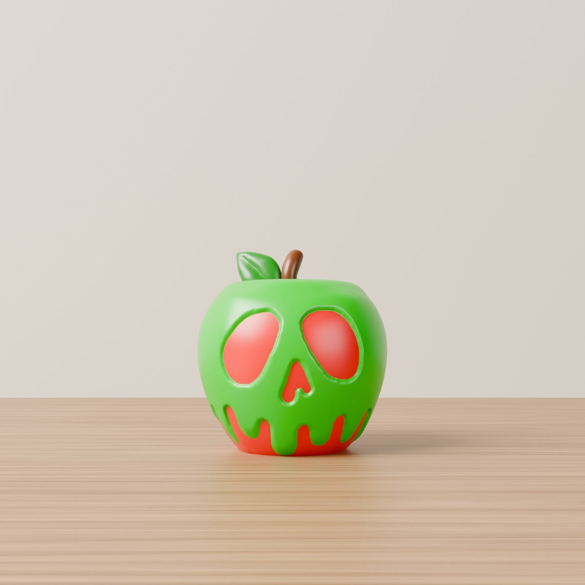 Toxic Apple Lantern – Poison Apple Skull LED Tealight Holder for Halloween - Northern Foundry
