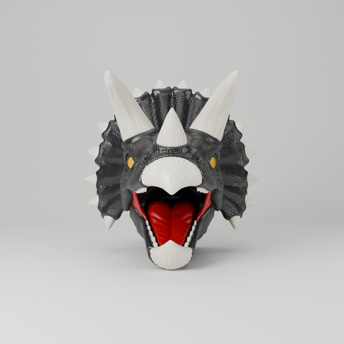 Triceratops Head Wall Mount – Dinosaur Headset & Controller Holder - Northern Foundry