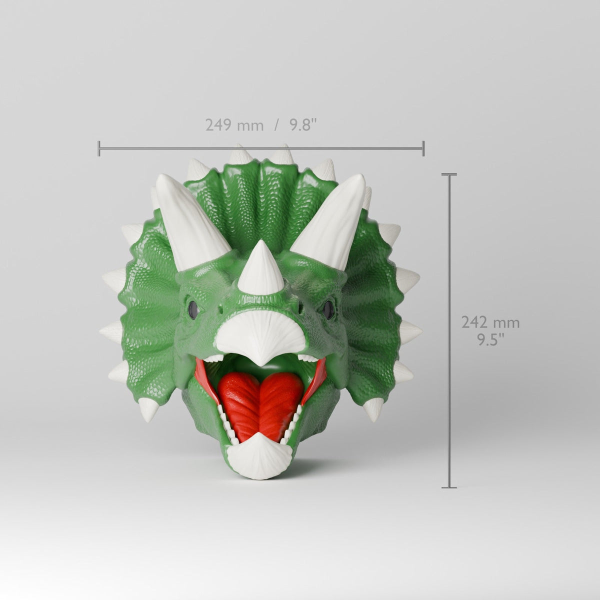 Triceratops Head Wall Mount – Dinosaur Headset & Controller Holder - Northern Foundry