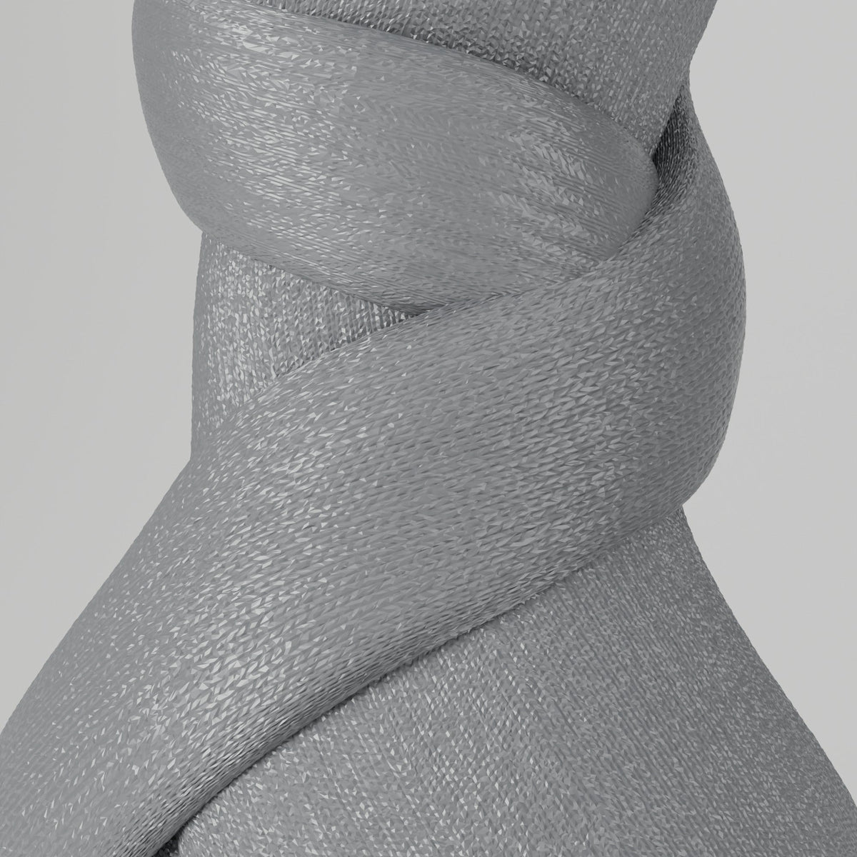 Twilight Twist Vase – Modern Wrapped Fabric-Fold Flower Vase - Northern Foundry