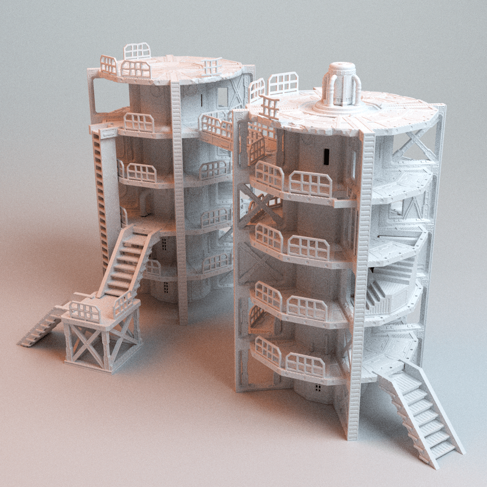 UnderNidus Hab Block — Grimdark Underhive Living Quarters - Northern Foundry