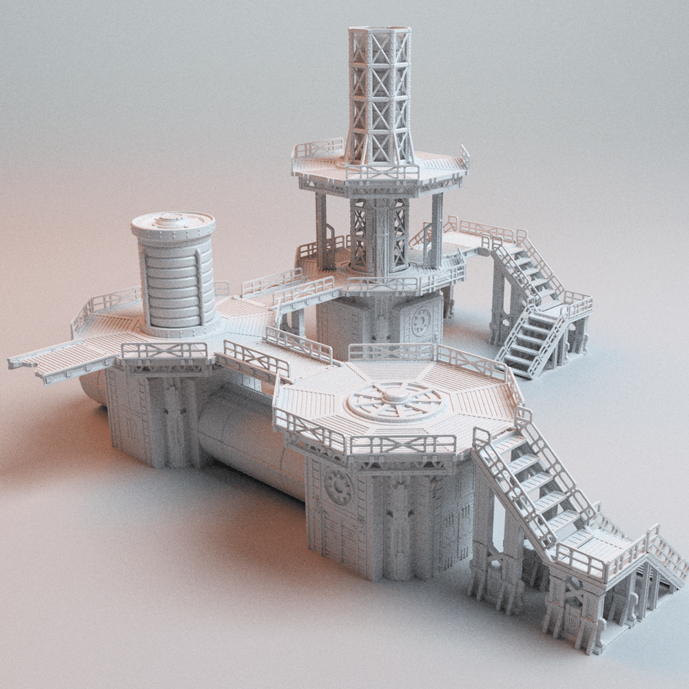 UnderNidus Industrial Works — Grimdark Refinery &amp; Factory Set - Northern Foundry