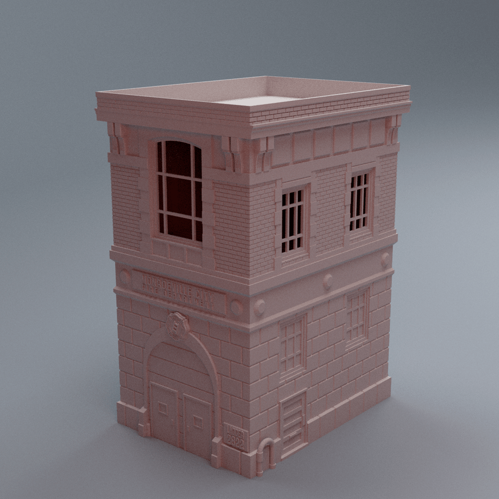 Urban Firehouse – Modern City Fire Station Terrain (28mm) - Northern Foundry