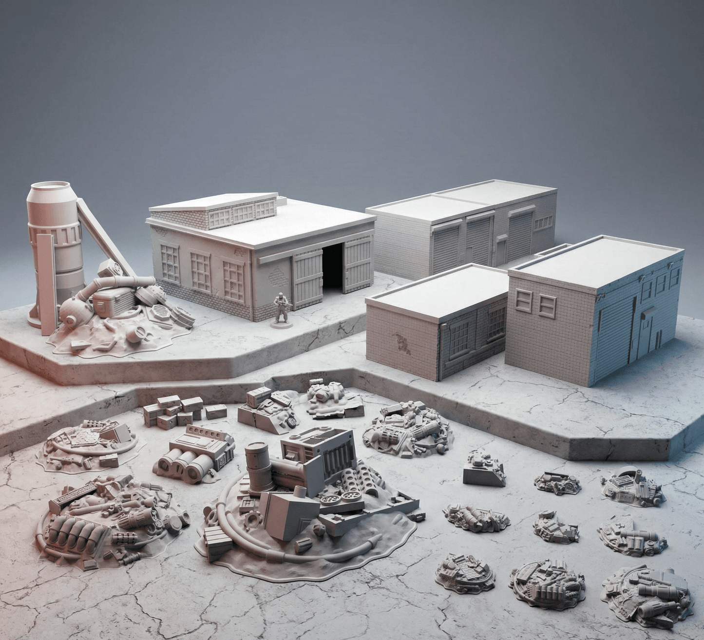 Sci-Fi Junk Pile scatter set tabletop terrain