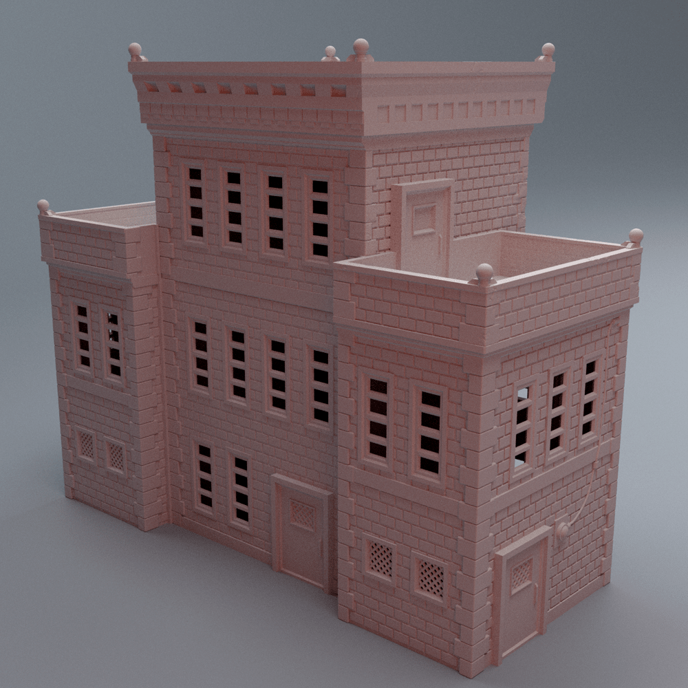 Urban Police Station – Large Modern City Terrain (28mm) - Northern Foundry