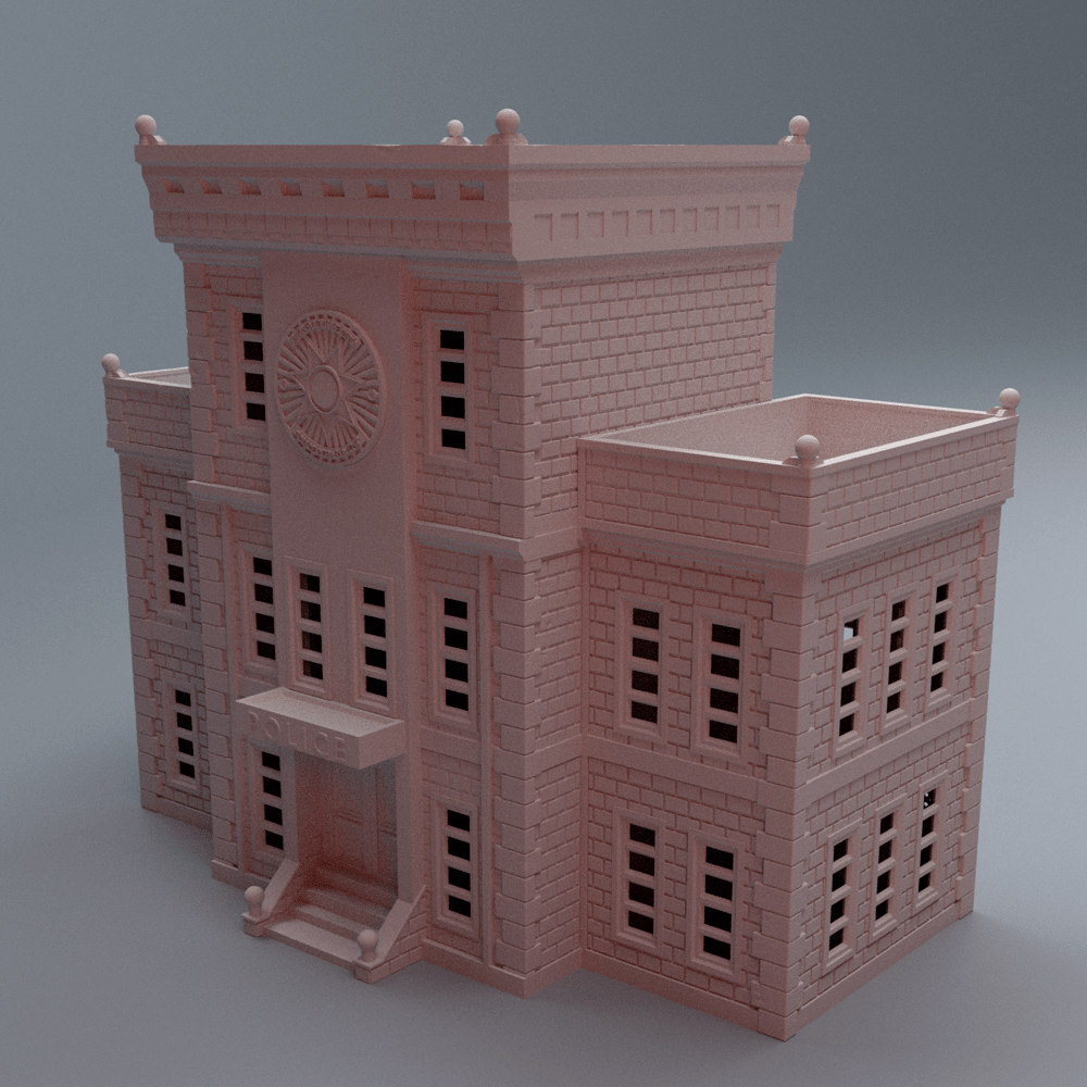 Urban Police Station – Large Modern City Terrain (28mm) - Northern Foundry