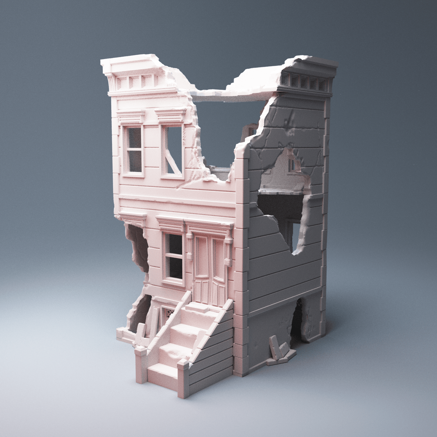 Urban Ruined Buildings Bundle – 4 Post-Apocalyptic Structures (28mm/40mm) - Northern Foundry