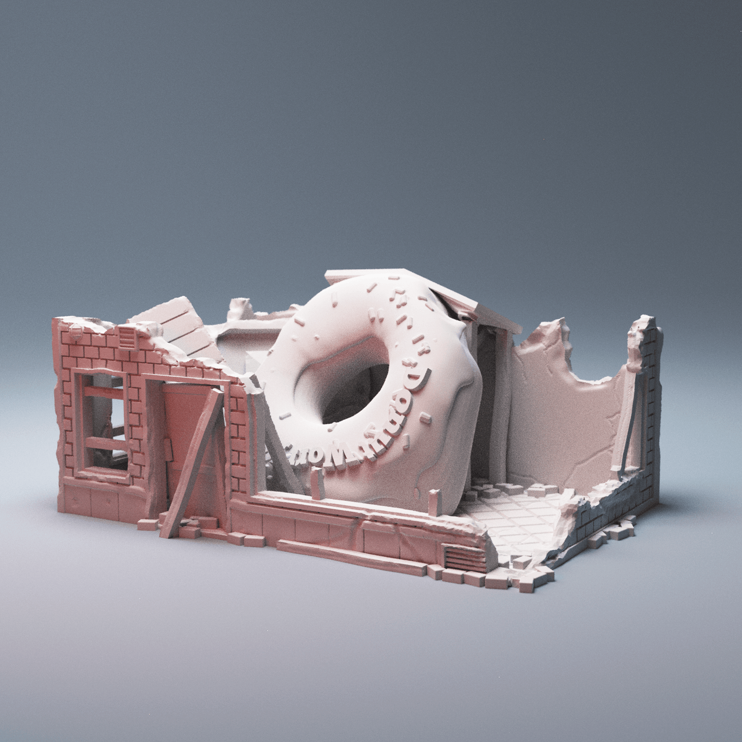 Urban Ruined Buildings Bundle – 4 Post-Apocalyptic Structures (28mm/40mm) - Northern Foundry