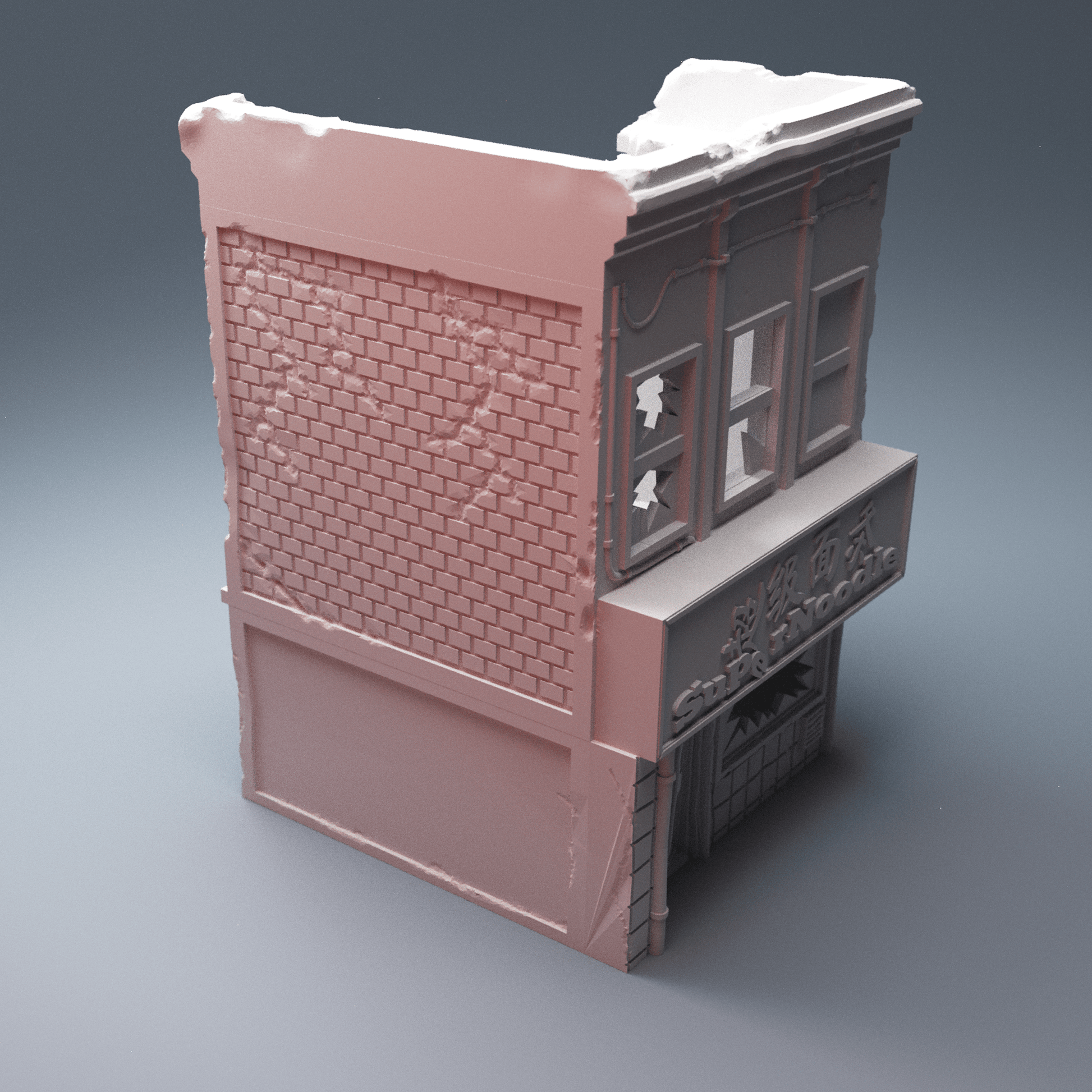 Urban Ruined Buildings Bundle – 4 Post-Apocalyptic Structures (28mm/40mm) - Northern Foundry