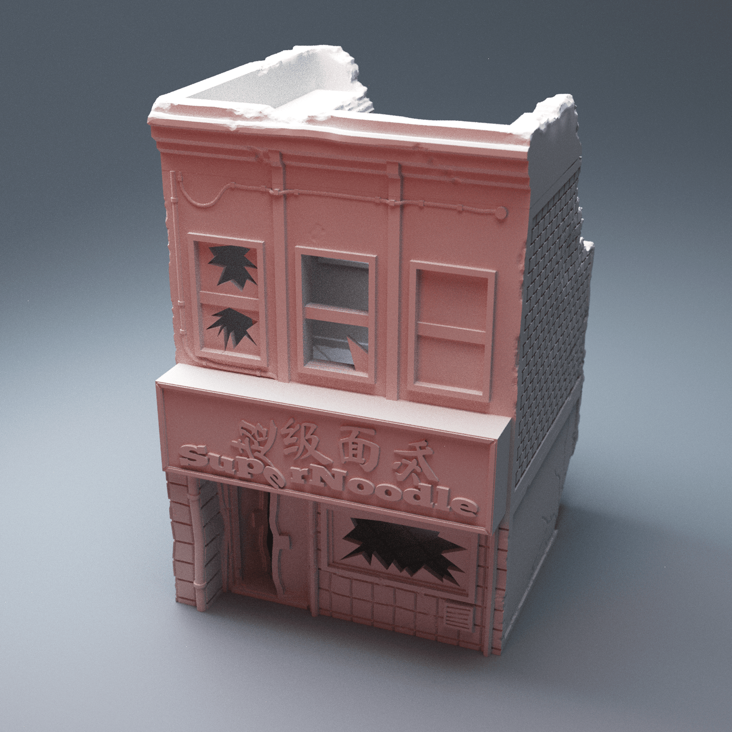 Urban Ruined Buildings Bundle – 4 Post-Apocalyptic Structures (28mm/40mm) - Northern Foundry