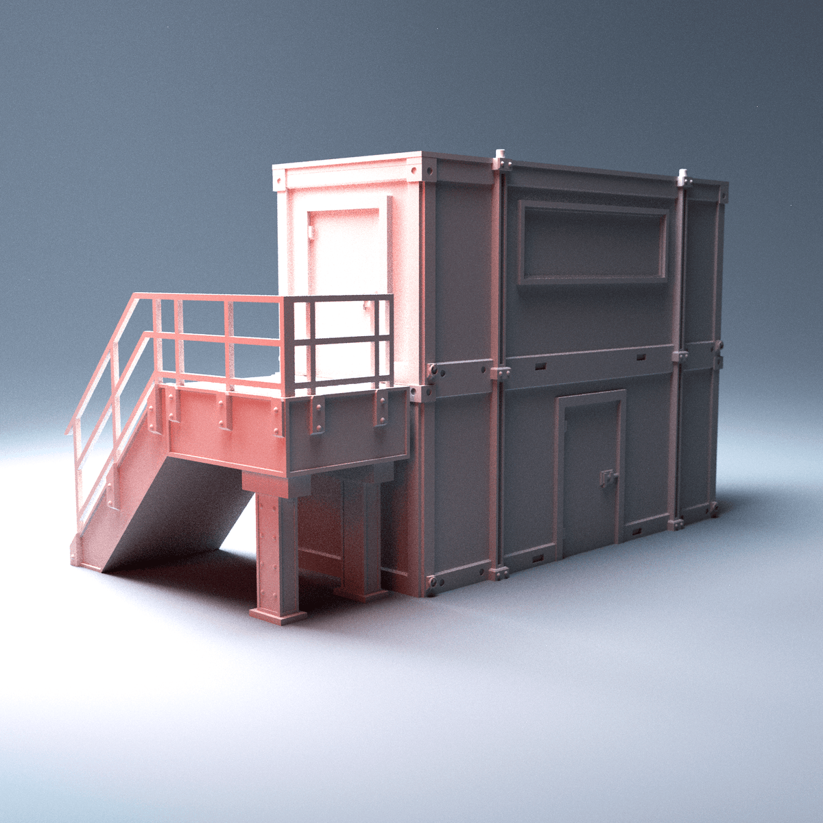 Urban Starter Phase 8 Bundle – 4 Warehouses, Garage Lockup, Site Office & Construction Scatter (28mm/32mm/40mm) - Northern Foundry