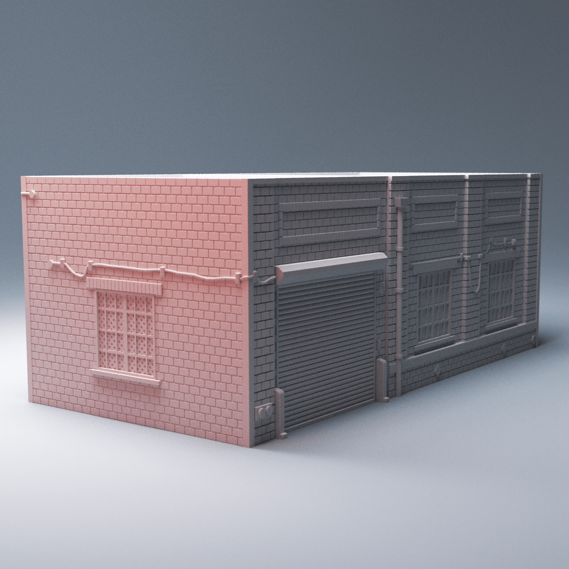Urban Warehouse District – 4 Modular Industrial Buildings (28mm) - Northern Foundry