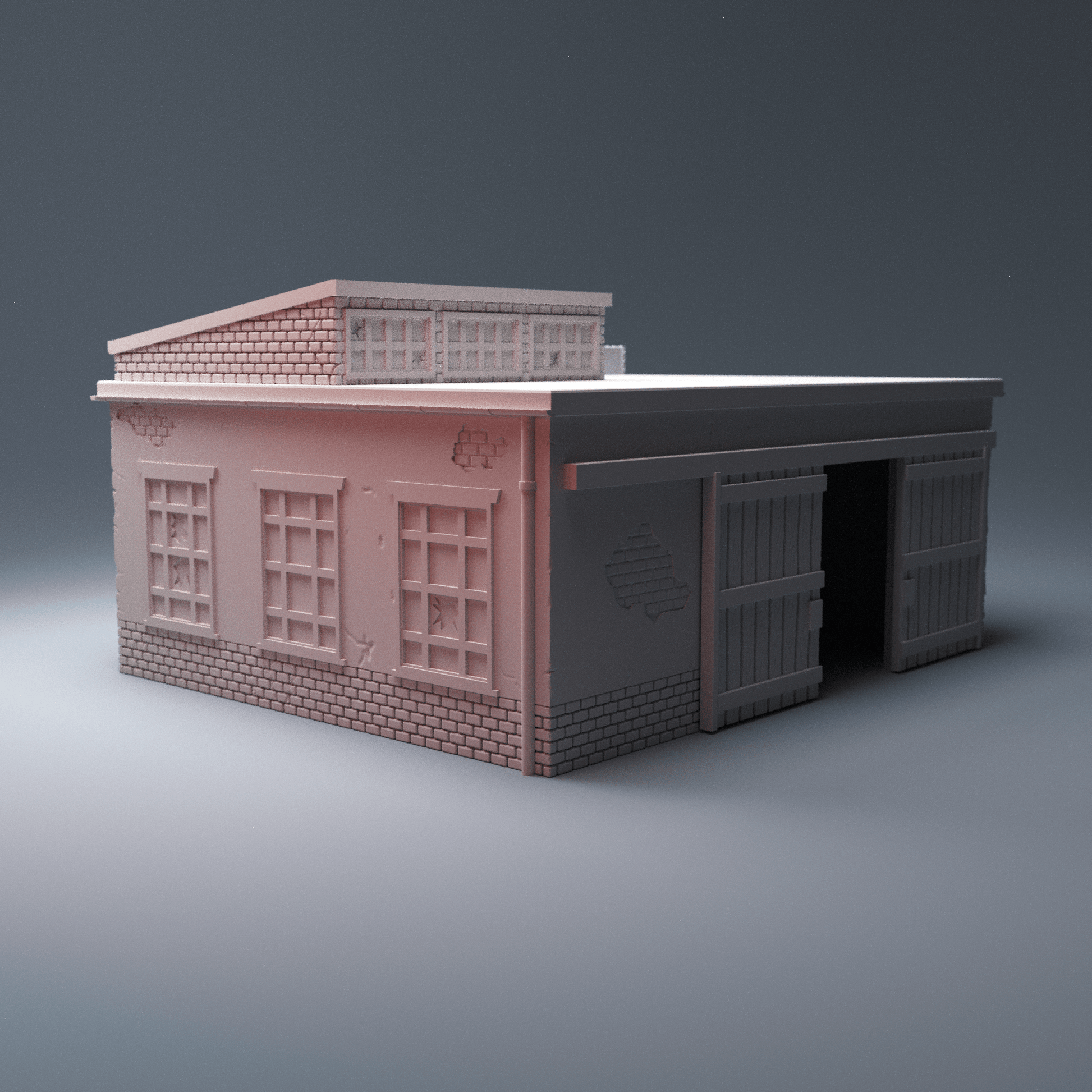 Urban Warehouse District – 4 Modular Industrial Buildings (28mm) - Northern Foundry