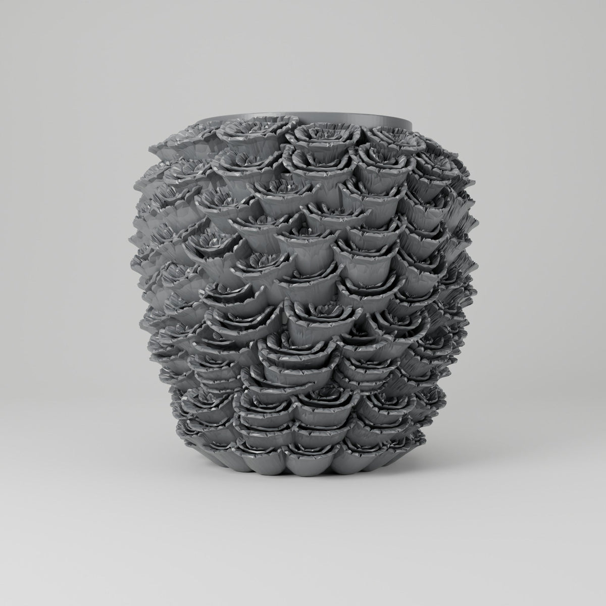 Velora Rose Vase – Sculpted Rose Cluster Flower Vase - Northern Foundry
