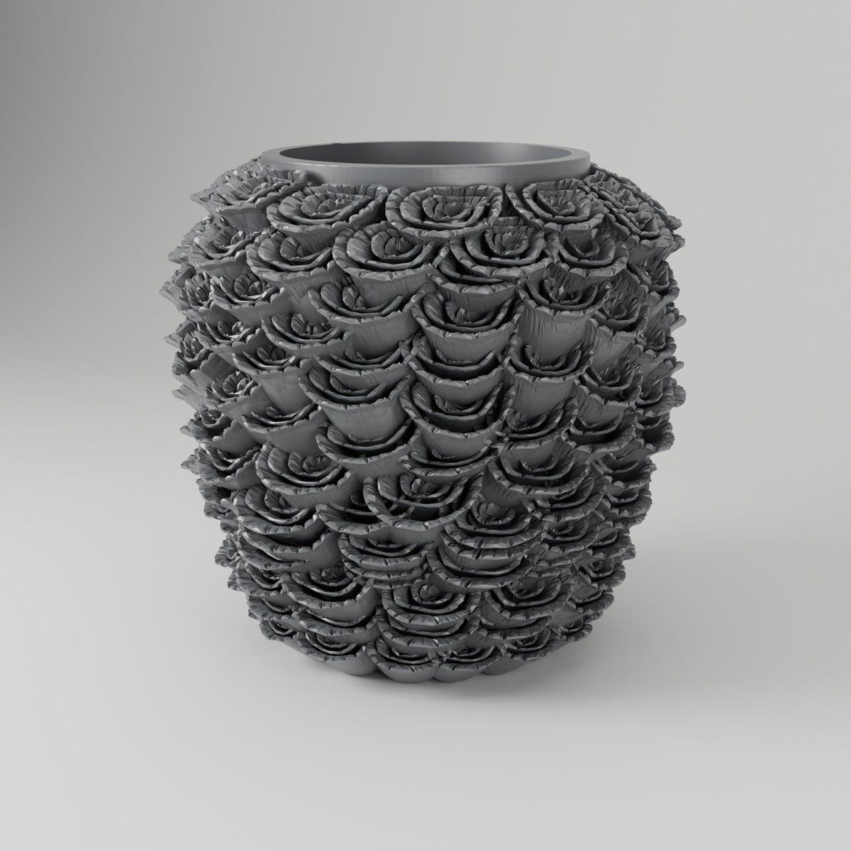 Velora Rose Vase – Sculpted Rose Cluster Flower Vase - Northern Foundry