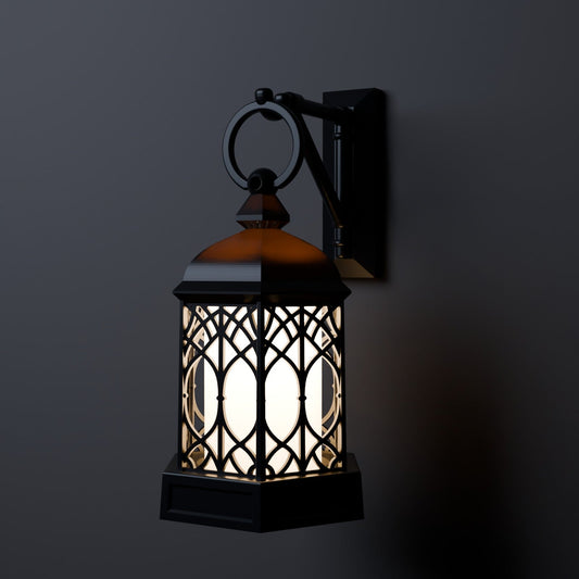 Vintage Lantern Candle Holder – Gothic Arch LED Lantern with Table Stand or Wall Bracket - Northern Foundry