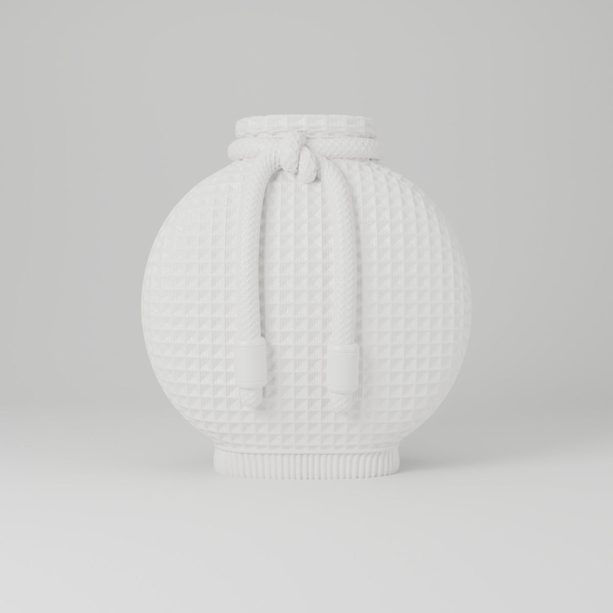 Waffle Knit Vase – Drawstring Pouch Textured Flower Vase - Northern Foundry