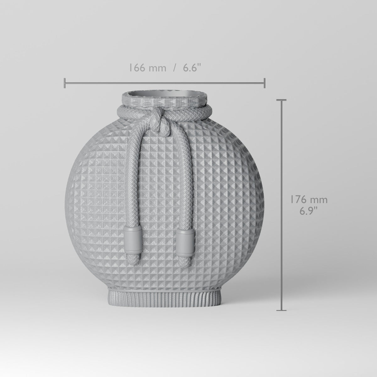 Waffle Knit Vase – Drawstring Pouch Textured Flower Vase - Northern Foundry