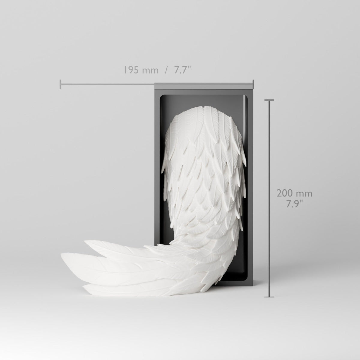 Wind Dragon Book Nook – Feathered Dragon Head or Tail Bursting from Your Bookshelf - Northern Foundry