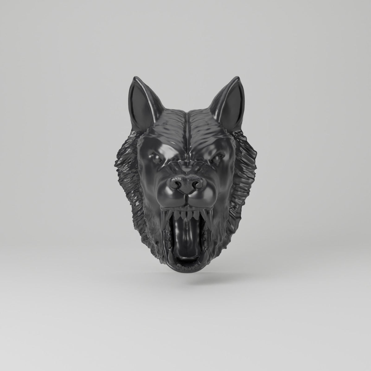 Wolf Head Wall Mount – Snarling Wolf Headset Holder - Northern Foundry