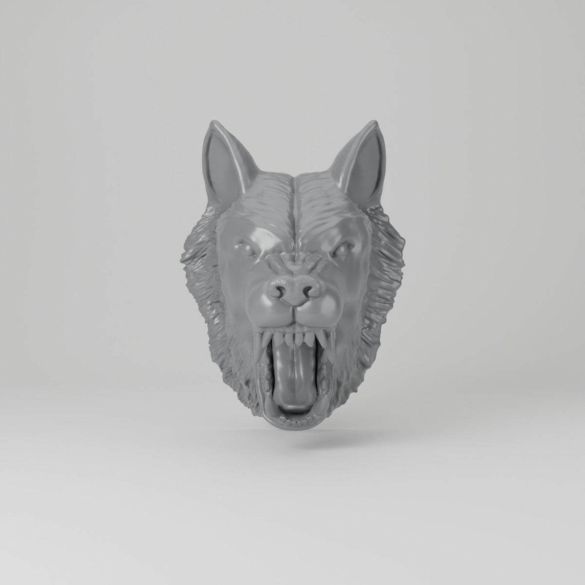 Wolf Head Wall Mount – Snarling Wolf Headset Holder - Northern Foundry