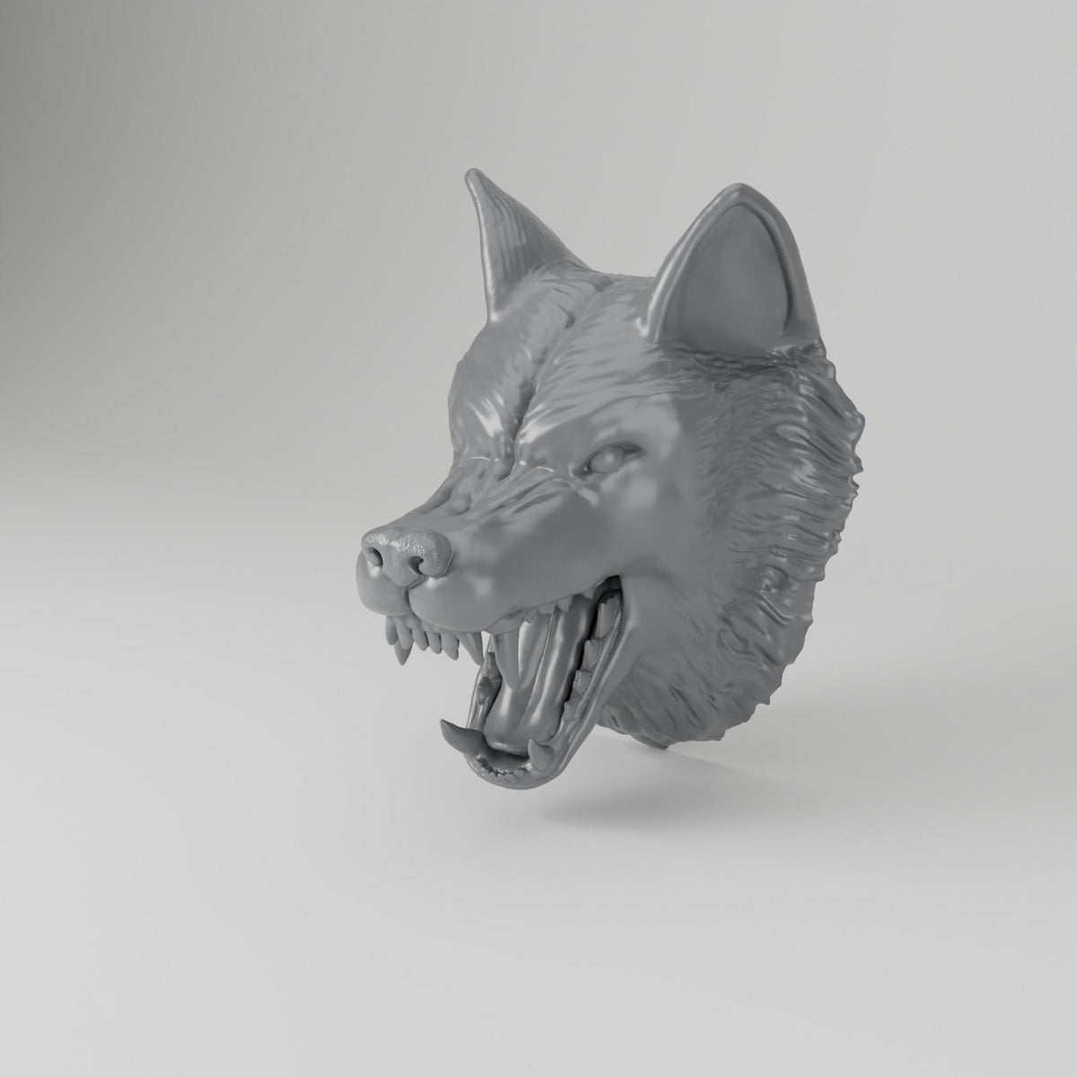 Wolf Head Wall Mount – Snarling Wolf Headset Holder - Northern Foundry