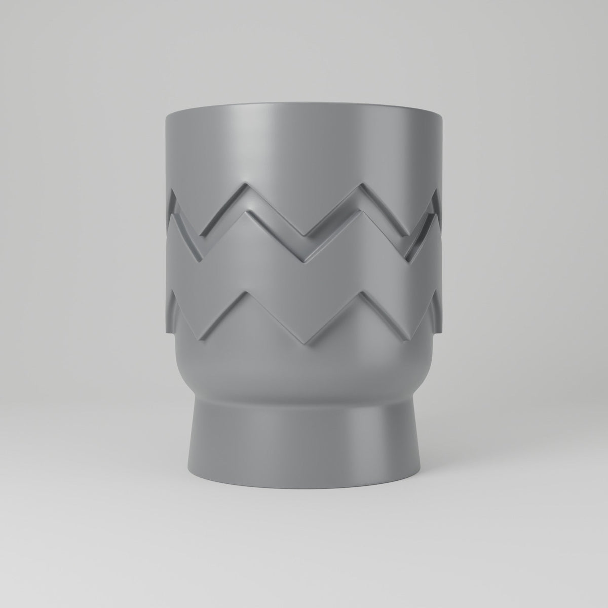Zigzag Pop Planter – Bold Geometric Footed Pot - Northern Foundry