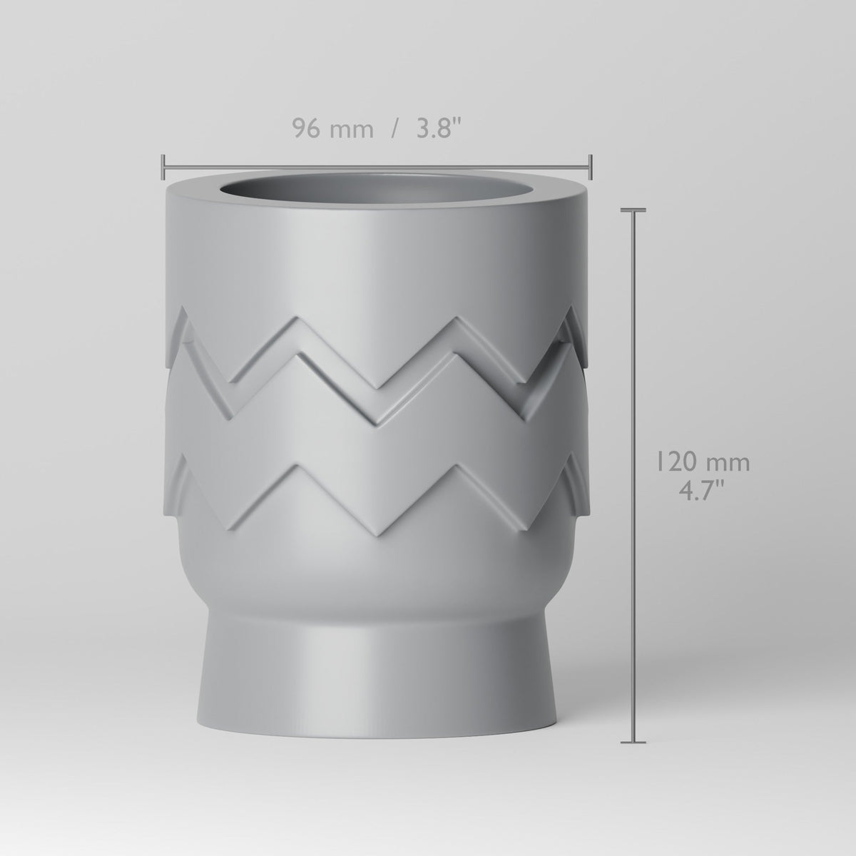 Zigzag Pop Planter – Bold Geometric Footed Pot - Northern Foundry