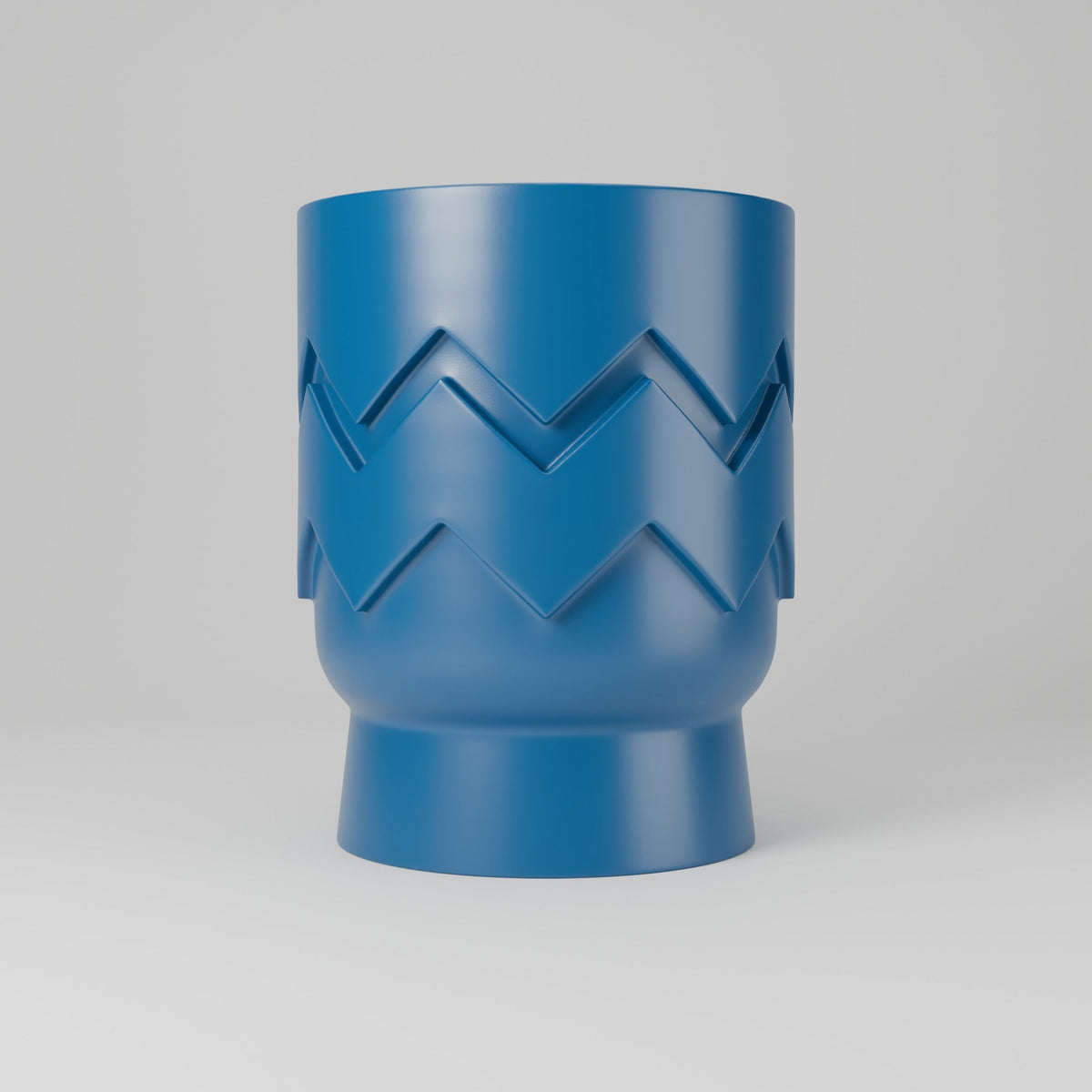 Zigzag Pop Planter – Bold Geometric Footed Pot - Northern Foundry